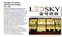 Shanghai Leiqiong LED Lighting Products PowerPoint Presentation