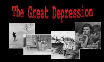 The Great Depression PowerPoint Presentation