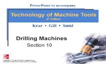 Drilling Machines PowerPoint Presentation