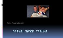 Spinal Neck Trauma PowerPoint Presentation