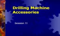 Drilling Machine Accessories Skilled Trades Math PowerPoint Presentation