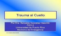 Neck Trauma Recursos Educacionales en Espanol para PowerPoint Presentation