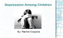 Depression Among Children PowerPoint Presentation