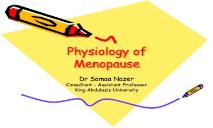 Physiology of Menopause PowerPoint Presentation
