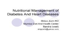 Diet in diabetes PowerPoint Presentation
