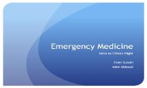 About Emergency Medicine PowerPoint Presentation