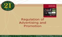Regulation of Advertising and Promotion Western Oregon PowerPoint Presentation