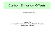 Carbon Emission Offsets PowerPoint Presentation