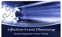 Effective Event Planning PowerPoint Presentation