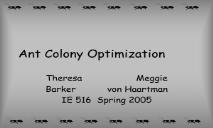 Learn Ant Colony Optimization PowerPoint Presentation