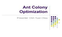 About The Ant Colony Optimization PowerPoint Presentation