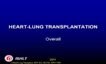 Heart and Lung Transplantation Statistics PowerPoint Presentation