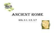 Ancient Rome Salem City Schools PowerPoint Presentation