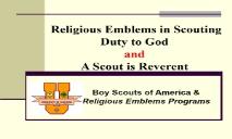 Boy Scouts Religious Award PowerPoint Presentation