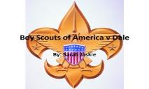 Boy Scouts of America v Dale PowerPoint Presentation