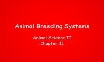 Animal Breeding Systems PowerPoint Presentation