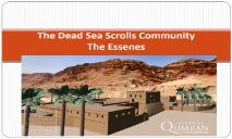 Understanding the Dead Sea Scroll Community PowerPoint Presentation