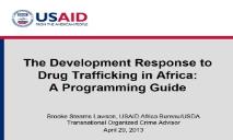 The Development Response to Drug Trafficking in Africa PowerPoint Presentation