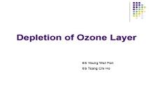 Depletion of Ozone Layer PowerPoint Presentation