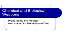 Biological and Chemical Weapons Medical Association PowerPoint Presentation