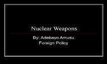 About Nuclear Weapons iEARN PowerPoint Presentation