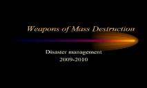 Weapons of Mass Destruction PowerPoint Presentation