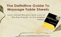 The Definitive Guide To Massage Table Sheets PowerPoint Presentation