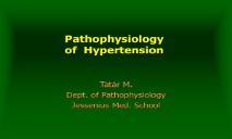 Pathophysiology of hypertension PowerPoint Presentation