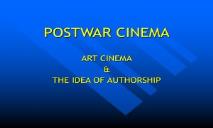 POSTWAR CINEMA PowerPoint Presentation