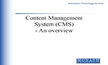 Content Management System (CMS) TWP PowerPoint Presentation