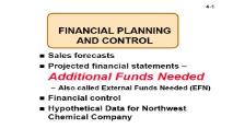 FINANCIAL PLANNING AND CONTROL PowerPoint Presentation