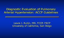 Bosentan in Pulmonary Arterial Hypertension PowerPoint Presentation