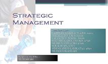 Strategic Management PowerPoint Presentation
