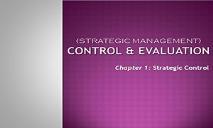 Control and Evaluation PowerPoint Presentation