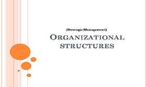 Organizational Structures PowerPoint Presentation