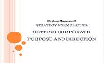 Strategy Formulation Vision and Mission PowerPoint Presentation
