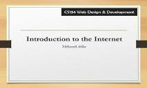 Introduction to the Internet PowerPoint Presentation