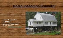 Home Inspector Concord NC - Home Solution Service PowerPoint Presentation