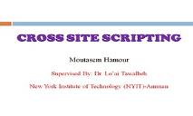 Cross Site Scripting OR XSS PowerPoint Presentation