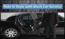Ride in Style with Black Car Service PowerPoint Presentation