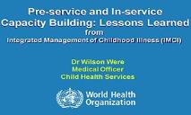 Integrated Management of Childhood Illness PowerPoint Presentation