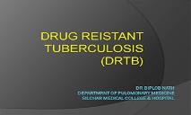 drug resistant TB PowerPoint Presentation