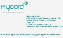 Leading Cord Blood and Best Stem Cells Banking in India | MyCord PowerPoint Presentation