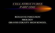 Cell Structure And Function PowerPoint Presentation