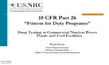 Fitness for duty programs PowerPoint Presentation