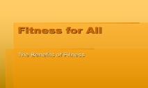 Benefits of fitness Wellness Proposals PowerPoint Presentation