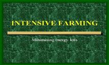 Intensive Farming PowerPoint Presentation