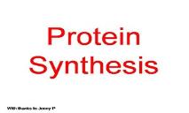 Protein Synthesis Simplified PowerPoint Presentation