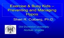 Exercise Busy Kids PowerPoint Presentation
