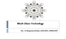 Block Chain Technology PowerPoint Presentation